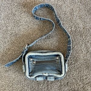 UO Denim Crossbody Bag